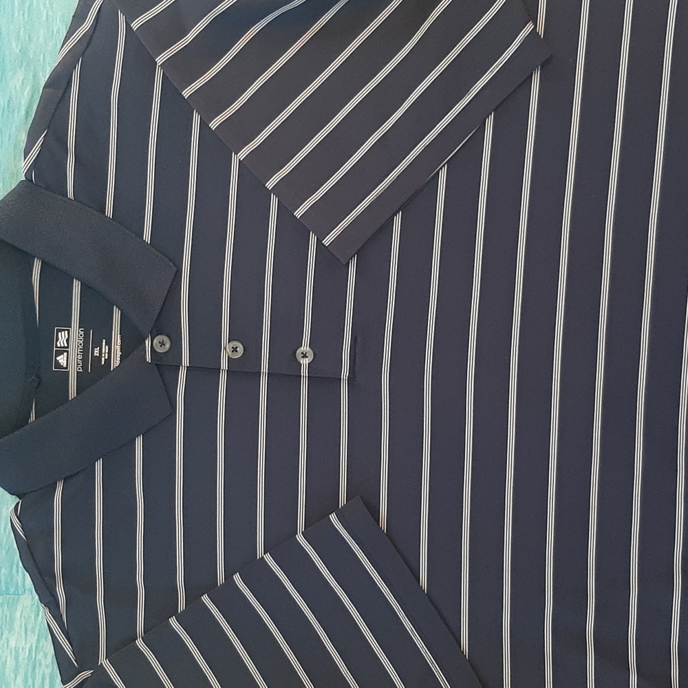 Adidas Men's Size XXL Pure Motion Short Sleeve Polo Shirt Golf Casual